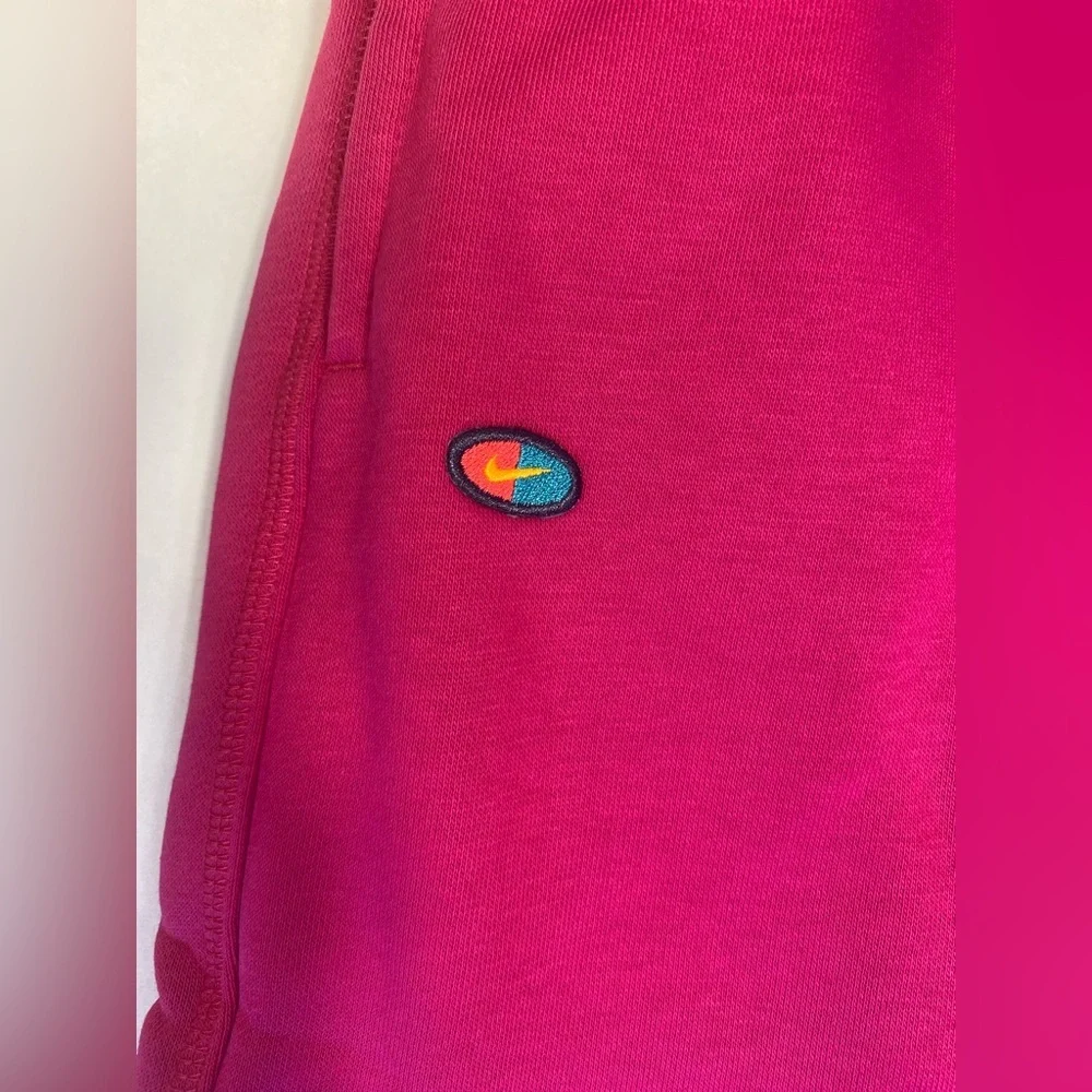 NWT Nike French Terry Sweat Shorts Fireberry‎ Pink Palm Trees HJ6879-615 Mens